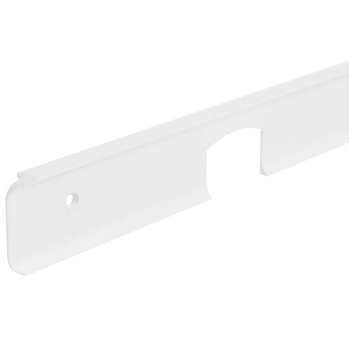 Планка для столешницы угловая алюминиевая 38 мм, Белая | KonfirmatShop